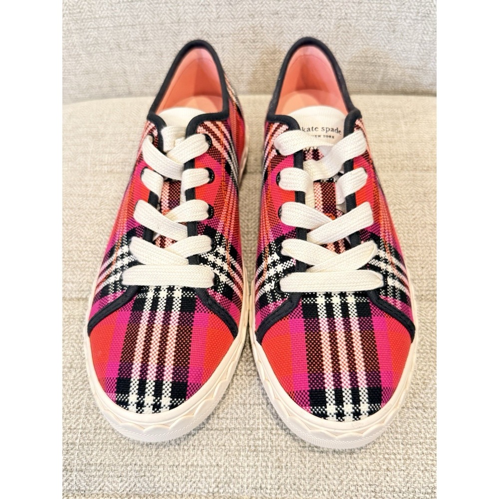 NWOB Kate Spade New York Women's Vale Sneakers Pink Multi SIZE 6.5 M LACE UP